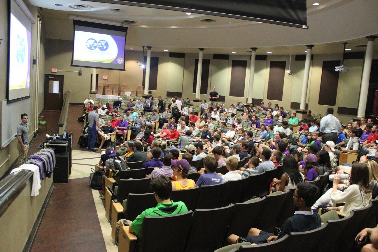 Anadarko gave a presentation at the first meeting of the semester